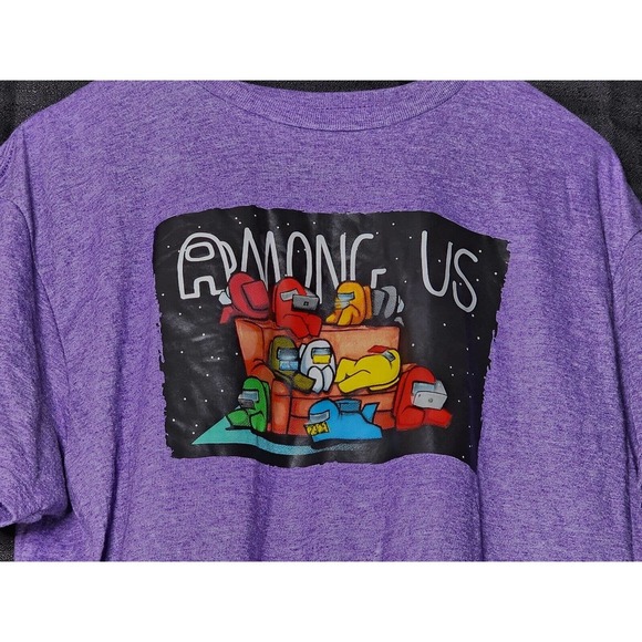 Among Us Sus Imposter Crewmate Funny Video Game Meme Men's Size L T-Shirt Large - Picture 2 of 6